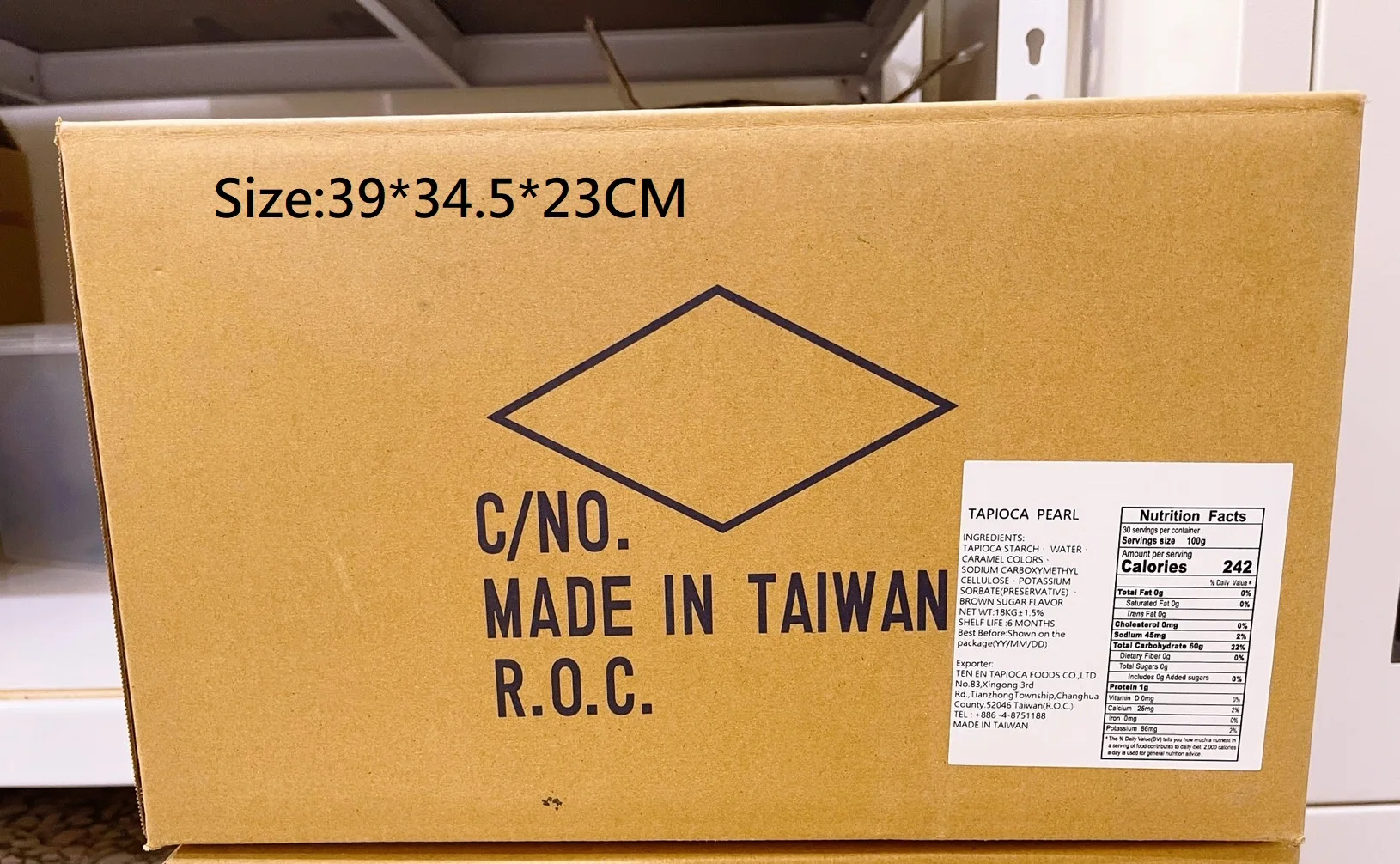 
Taiwan Specialty Bubble Tea Ingredient Tapioca Ball 