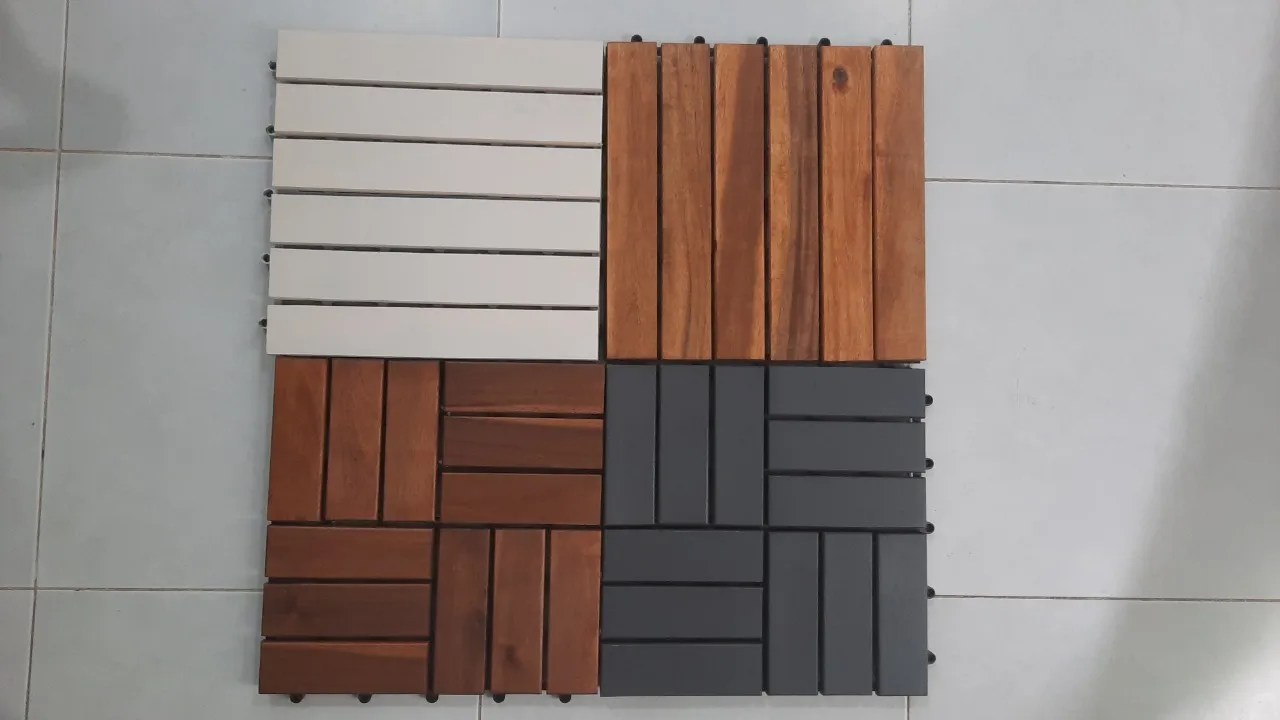 Exterior Floor Decking Wooden Deck Floor Tiles 6 12 Slats For Terrace And Parquet wood parquet