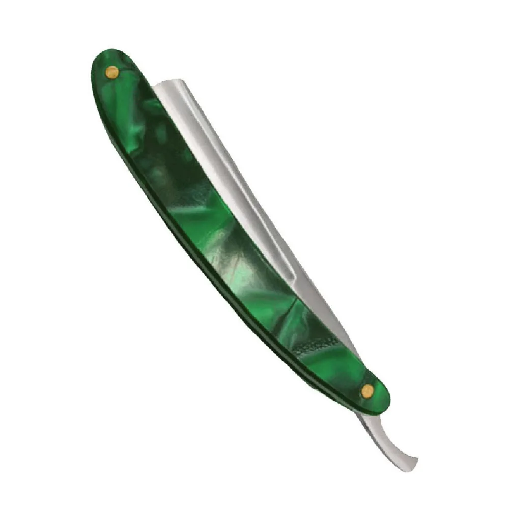 Plastic Handle Barber Shaving Razors With Finger Rest Blue & White Box Style Barber Razors