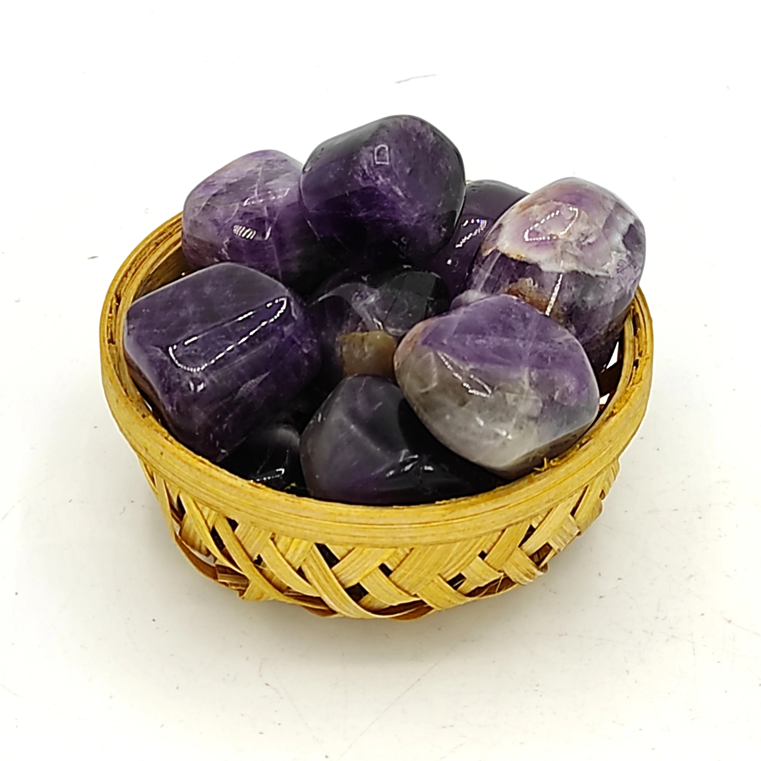 Natural Amethyst Tumble Crystals / Stones for Reiki Healing and Vastu Correction and Increase Creativity 50 Grams Tumble Stone R