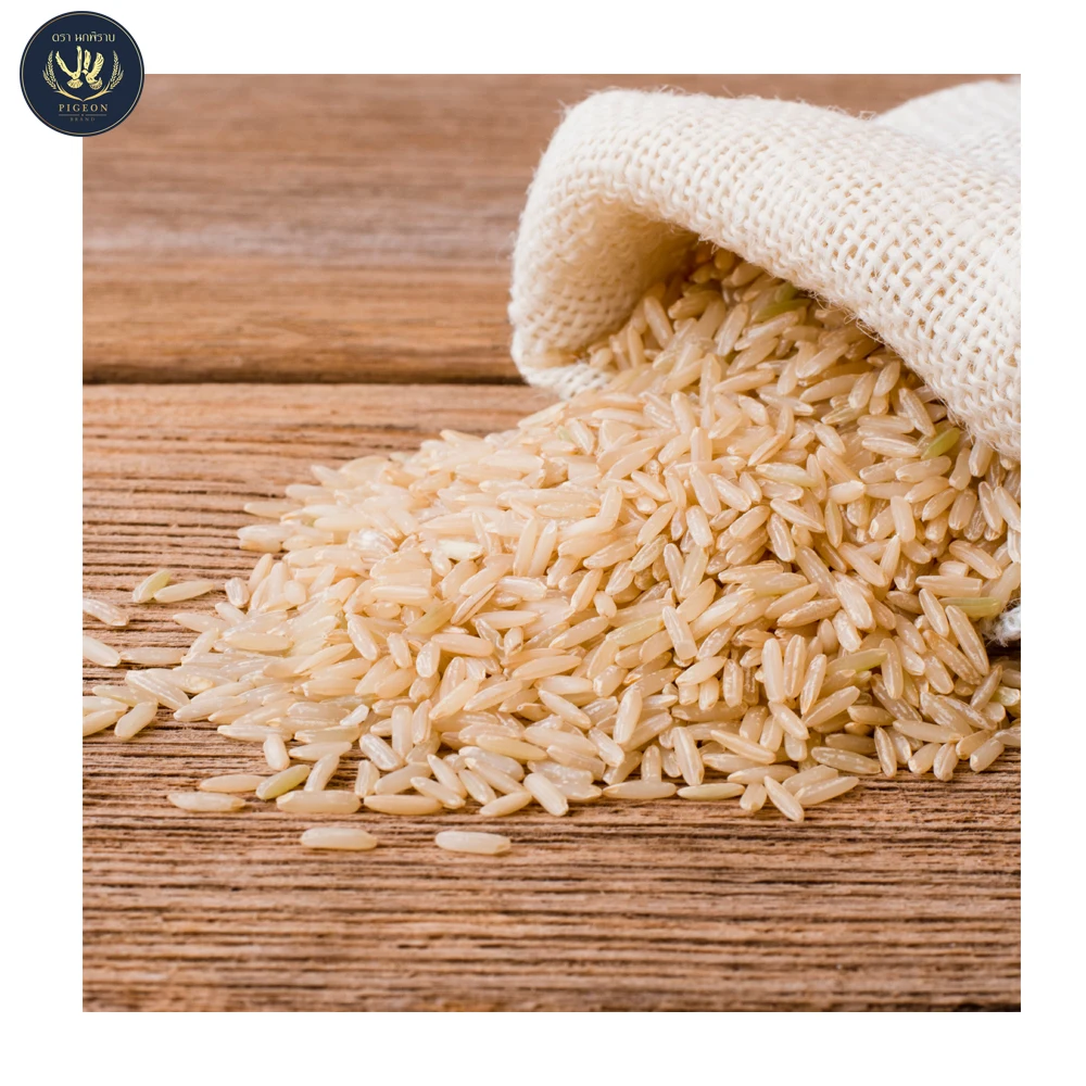 Высокое качество, бренд голубей, Коричневый тайский Hom Mali рисовый пакет в 1 кг, вакуумный мешок (20 мешков в картонной коробке)