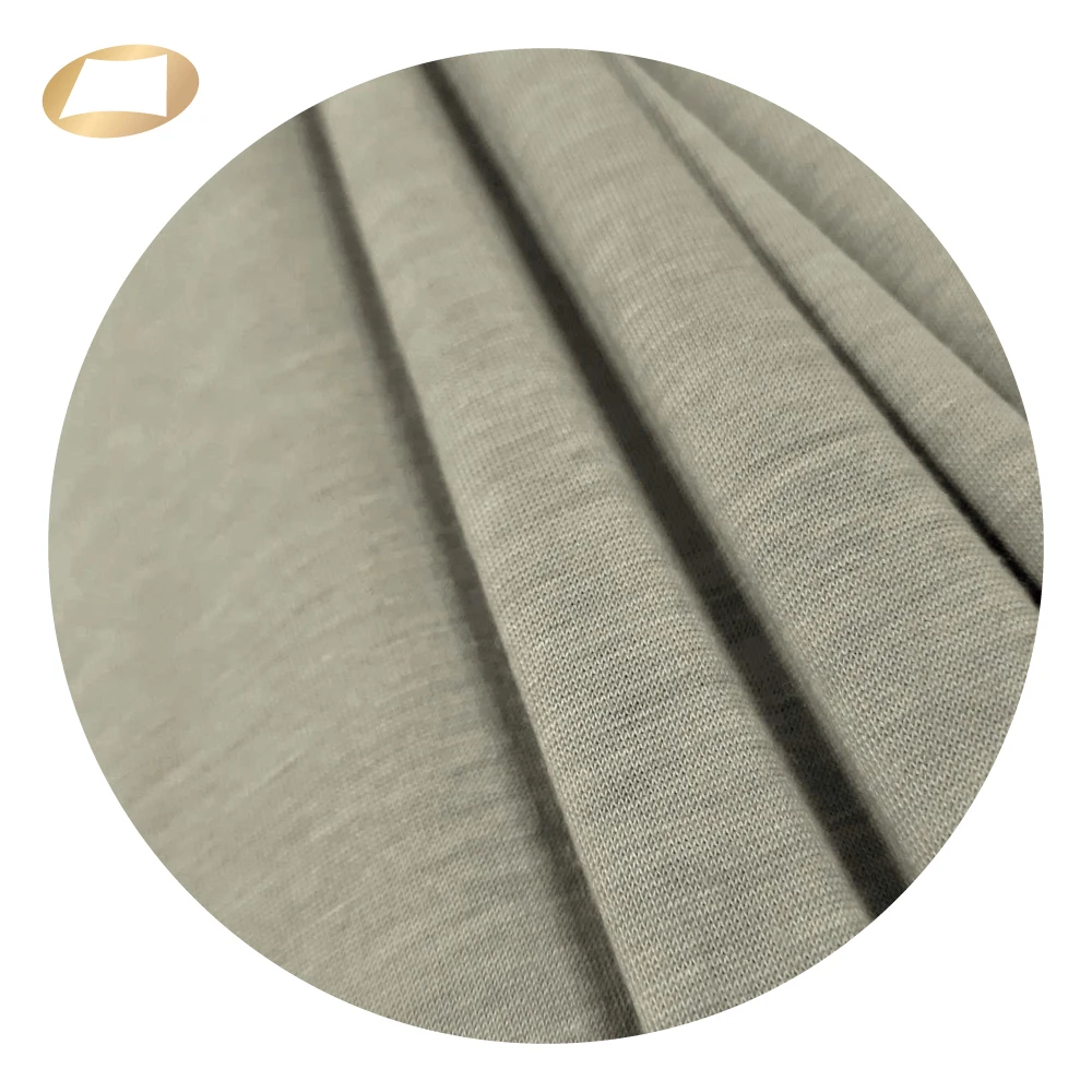 Биоразлагаемая переработанная двухцветная ткань из полиэстера и спандекса для футболок