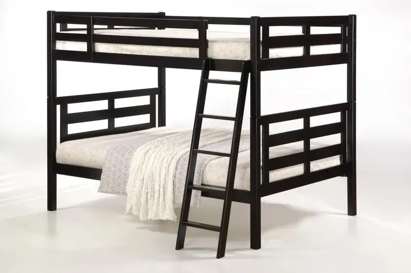  Двухъярусная кровать из массива дерева Двухярусная деревянная двухъярусная детская спальня набор мебели Малайзия