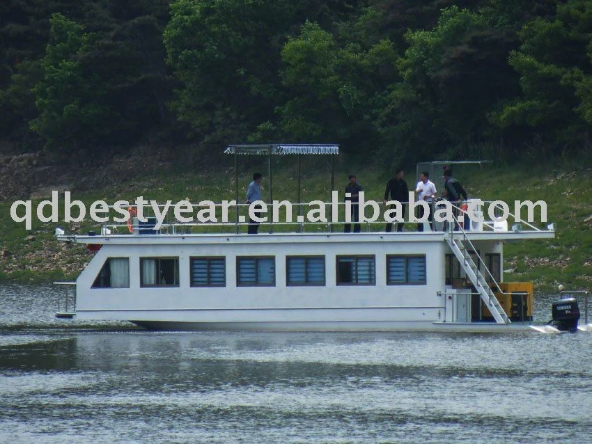 Bestyear House Boat Fiberglass boat house yacht
