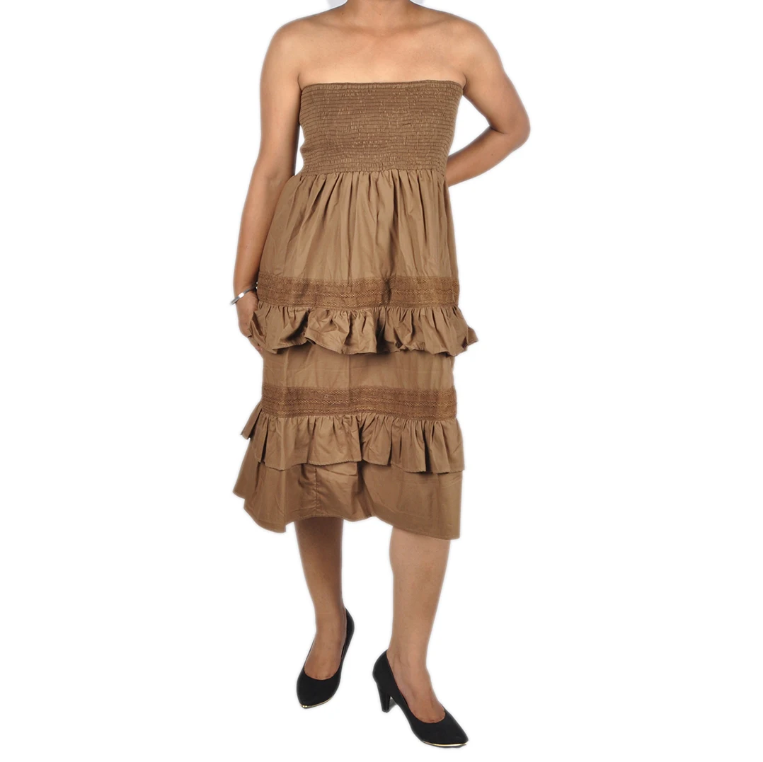 High grade Beautiful Off shoulder lace maternity dress with frills cotton bamboo fabric eco friendly stuff