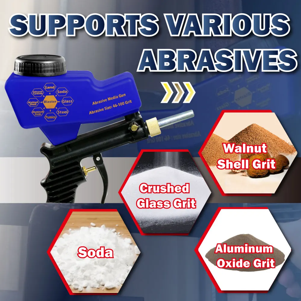 LEMATEC ручной Пескоструйный пистолет Гравитационный питательный с