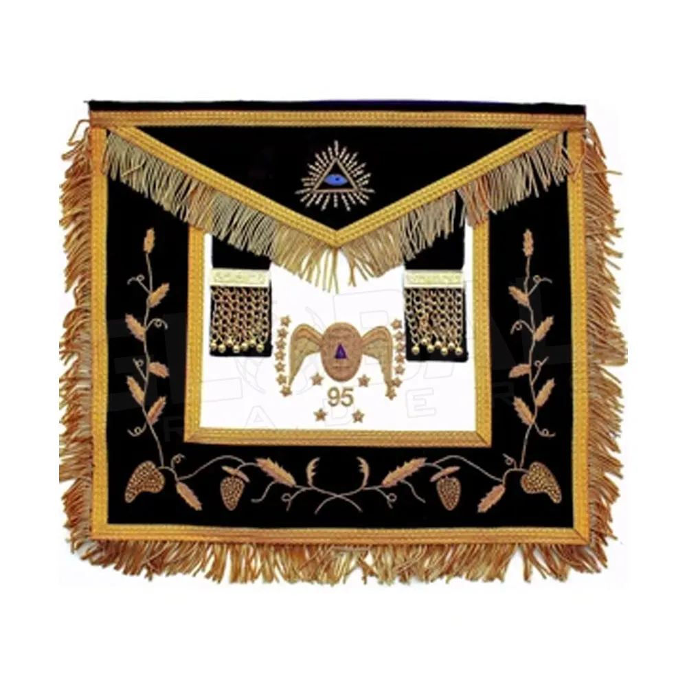 Masonic Regalia Velvet Lodge Embroidered Apron Masonic Lodge Officer Aprons