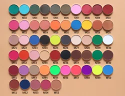 Private label high pigment waterproof single eyeshadow pan pressed matte shimmer eyeshadow 26mm DIY