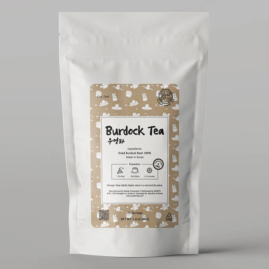 Корейский чай для похудения из корней заусенцев в пирамидном фильтре чайные пакетики Сделано Корее