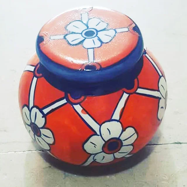  Классическая элегантная сине-белая глазурованная керамическая банка для печенья с крышкой в скандинавском стиле