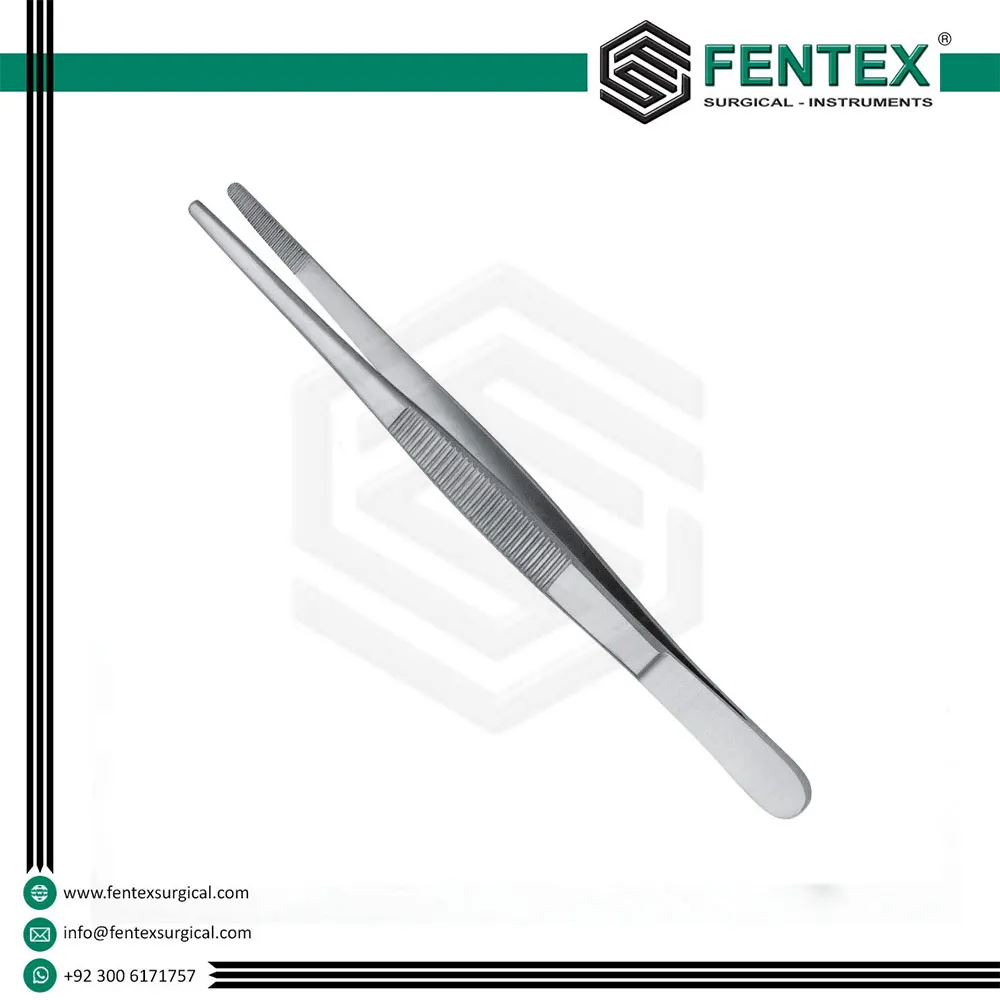 Stainless Steel Tissue Forceps 1x2 Teeth Dressing Forceps Tissue Forceps / Surgical Instruments
