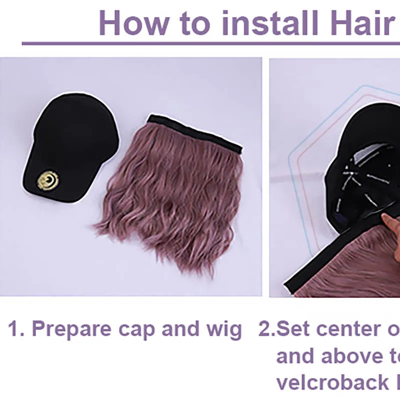 Replaceable short bob custom cap hair hat wigs