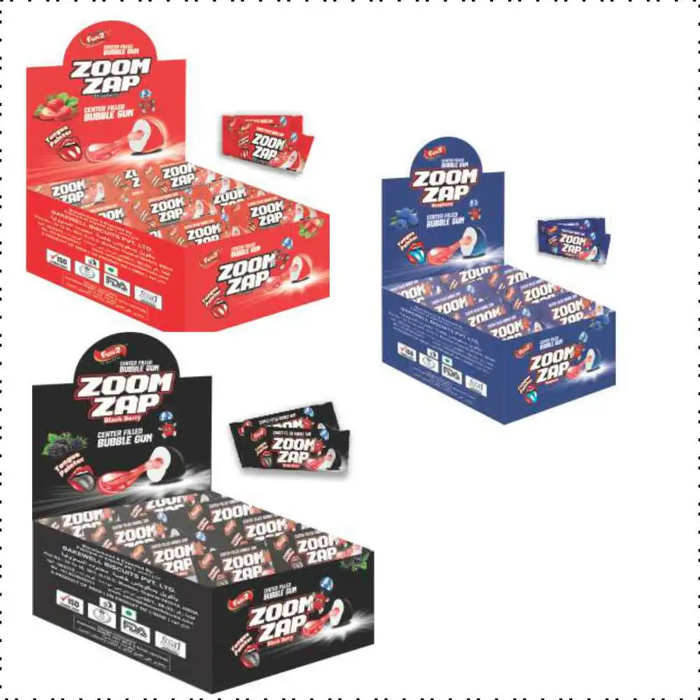 Best Boom chewing gum/center filled chewing gum with best price and quality manufacturer From India.