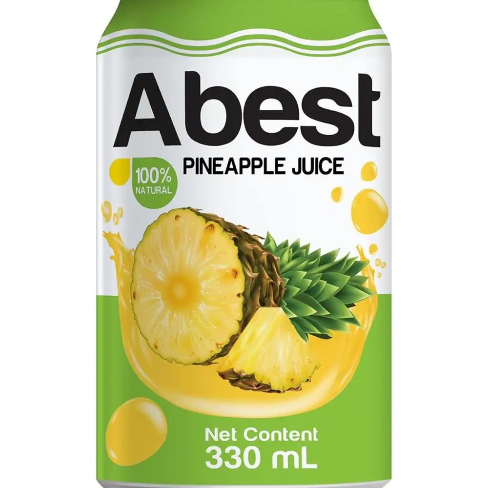 Vietnam Drinking Juice Net Content 330ml Natural Sugar Drinks Pineapple Fruit Juice