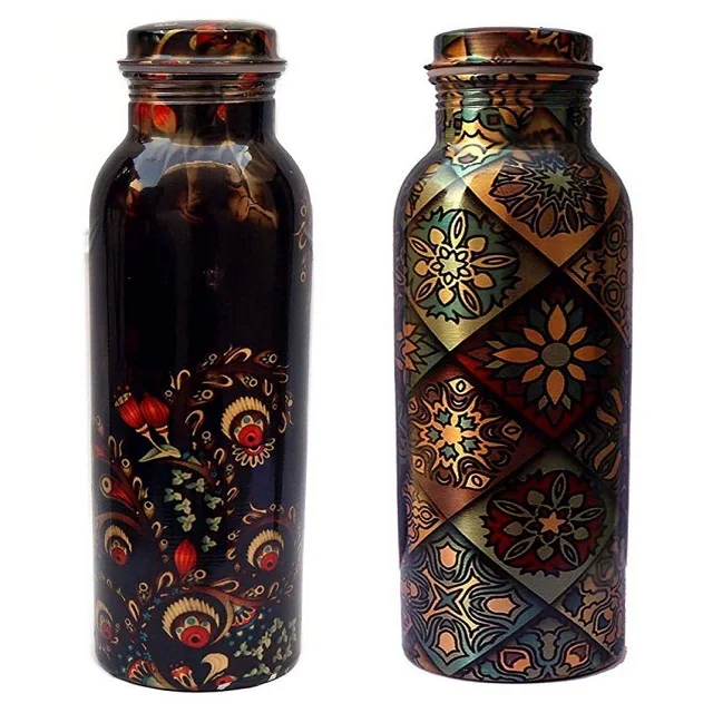 Most Stylish Printed Copper Water Bottle at best rate
