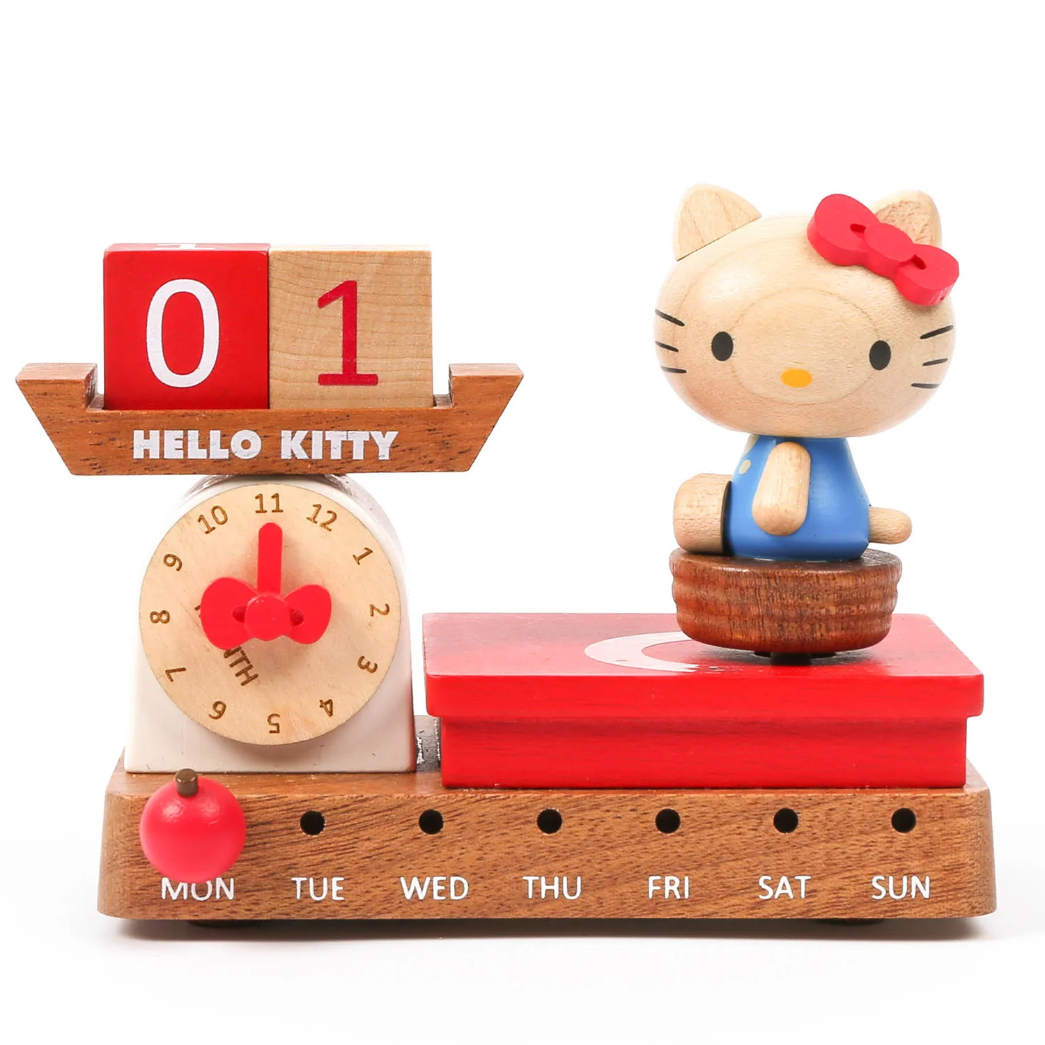 [1] деревянная музыкальная шкатулка с весом Hello Kitty оптом вечным календарем