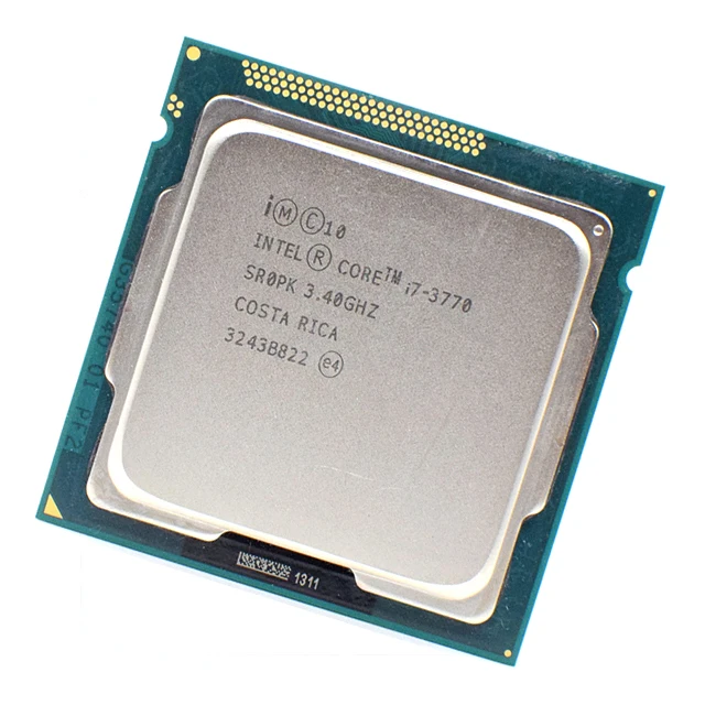 Оригинальный Core i7 3770 LGA 1155 четырехъядерным процессором Intel i7-3770 3 4 ГГц 8 Мб SR0PK настольных ПК
