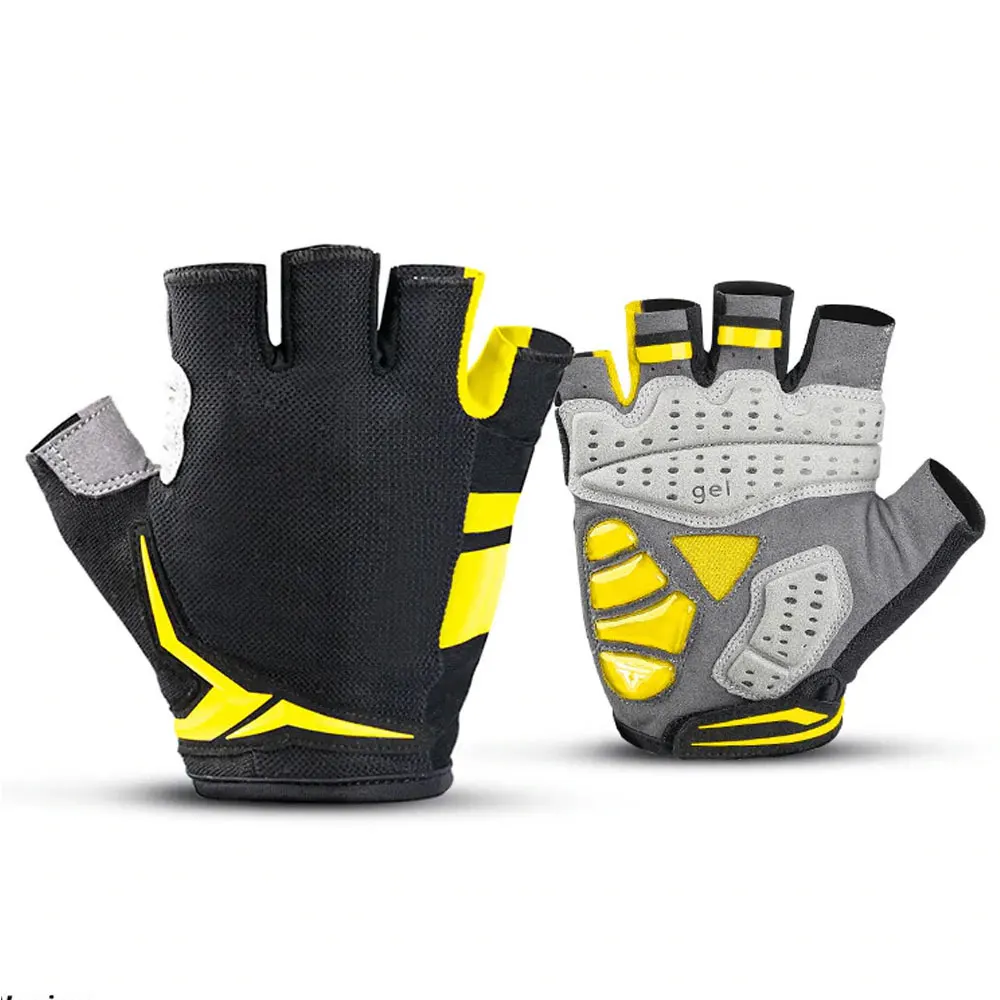 Spring and Summer Cycling Gloves Half Finger Wear Resistant Breathable Road Bicycle Racing Gloves Men Women Bike Gloves