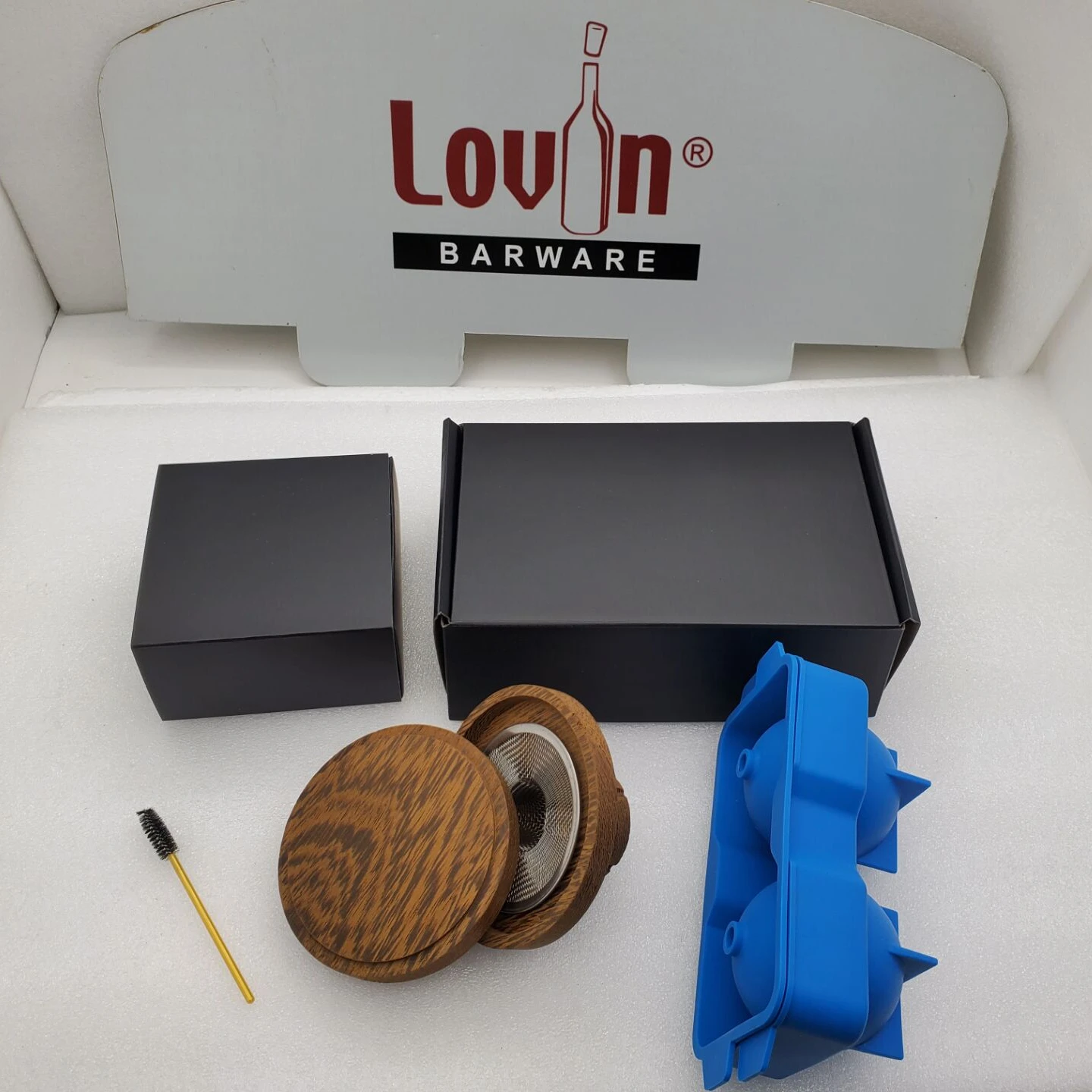 Whisky smoker with ice mold, Whisky ice cube with ice cups, Whisky Smoker