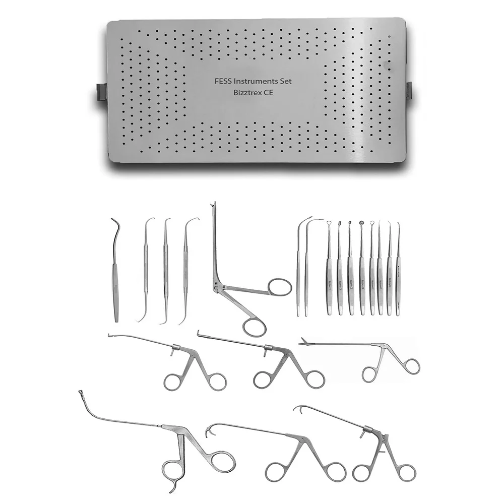 
 Высококачественные инструменты ent, набор инструментов Fess, набор инструментов для хирургии FESS, 21 шт.  