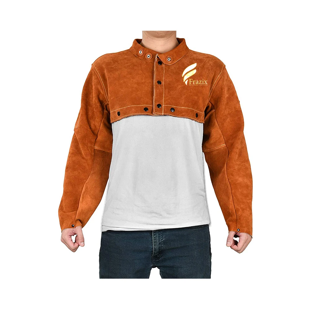 Split leather Welding Apron Welders Jacket Cow Leather Apron Welding Safety