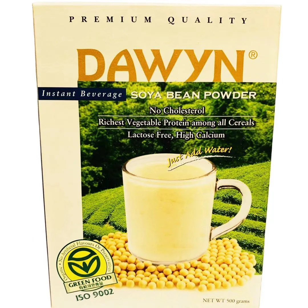 
High Nutritional Soy Milk Smooth Delicious Instant Organic Soya Powder 500g Box Private Label OEM Services 