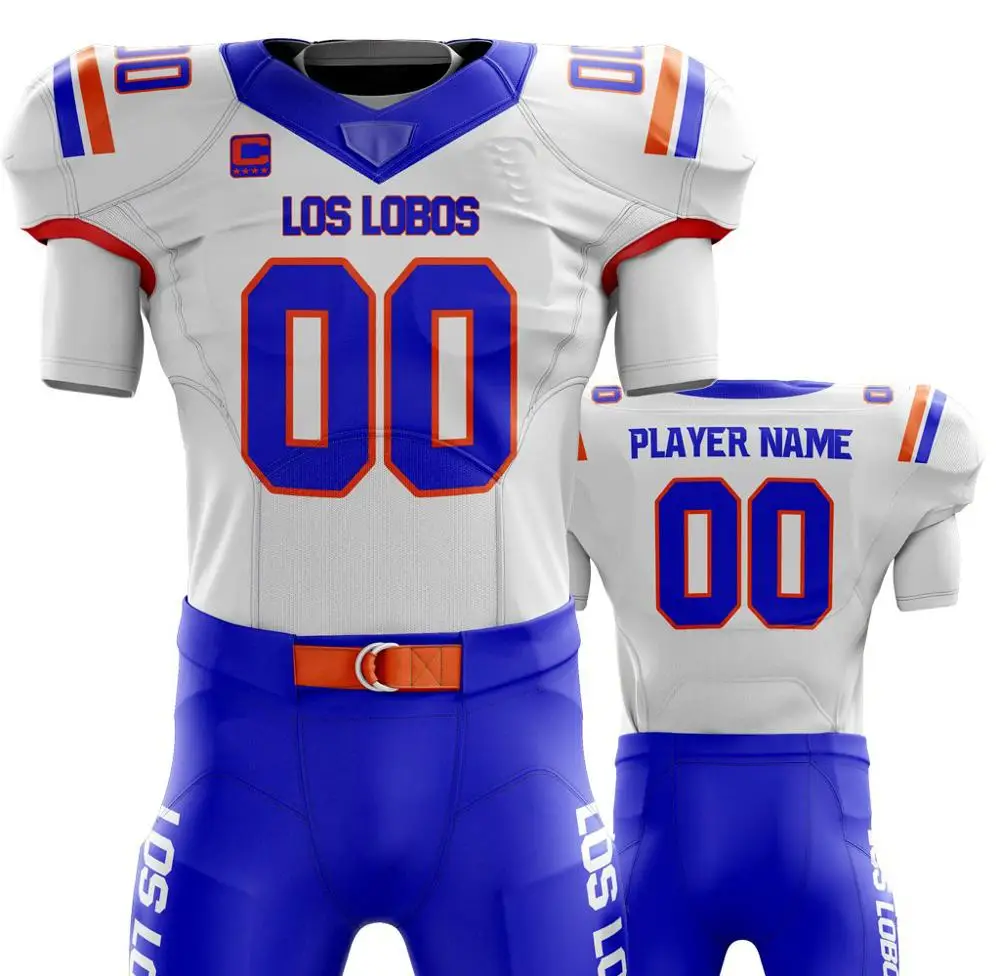 Fully Custom Football Jerseys & Matching Pant adult American Uniform/Youth Club 100% Polyester American Football Uniforms