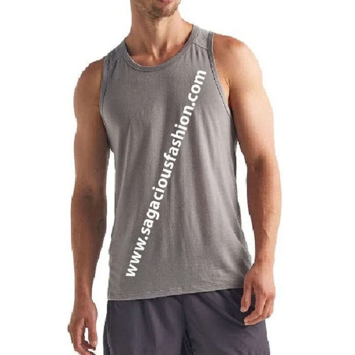 Мужская спортивная майка из 100% хлопка мужская тренировочная быстросохнущая для фитнеса и бега бангладеш