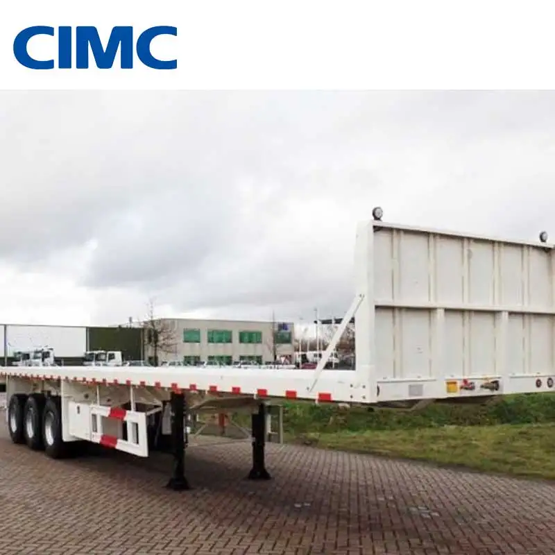  Прицеп платформа CIMC 20/40/48/60Ft выдвижной полуприцеп с платформой 3 оси 100