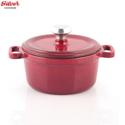 cast iron enamel coating mini pot non stick cookware for casserole soup  kitchenware 10 cm Made In TURKEY