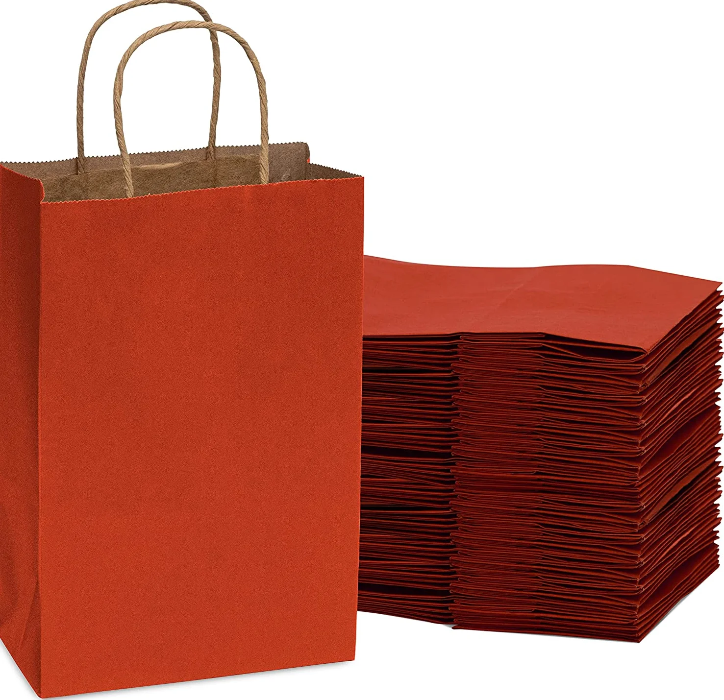 paper bags gift bags with handles designer solid color gift wrap kraft bag for birthdays party baby showers bachelorette wedding