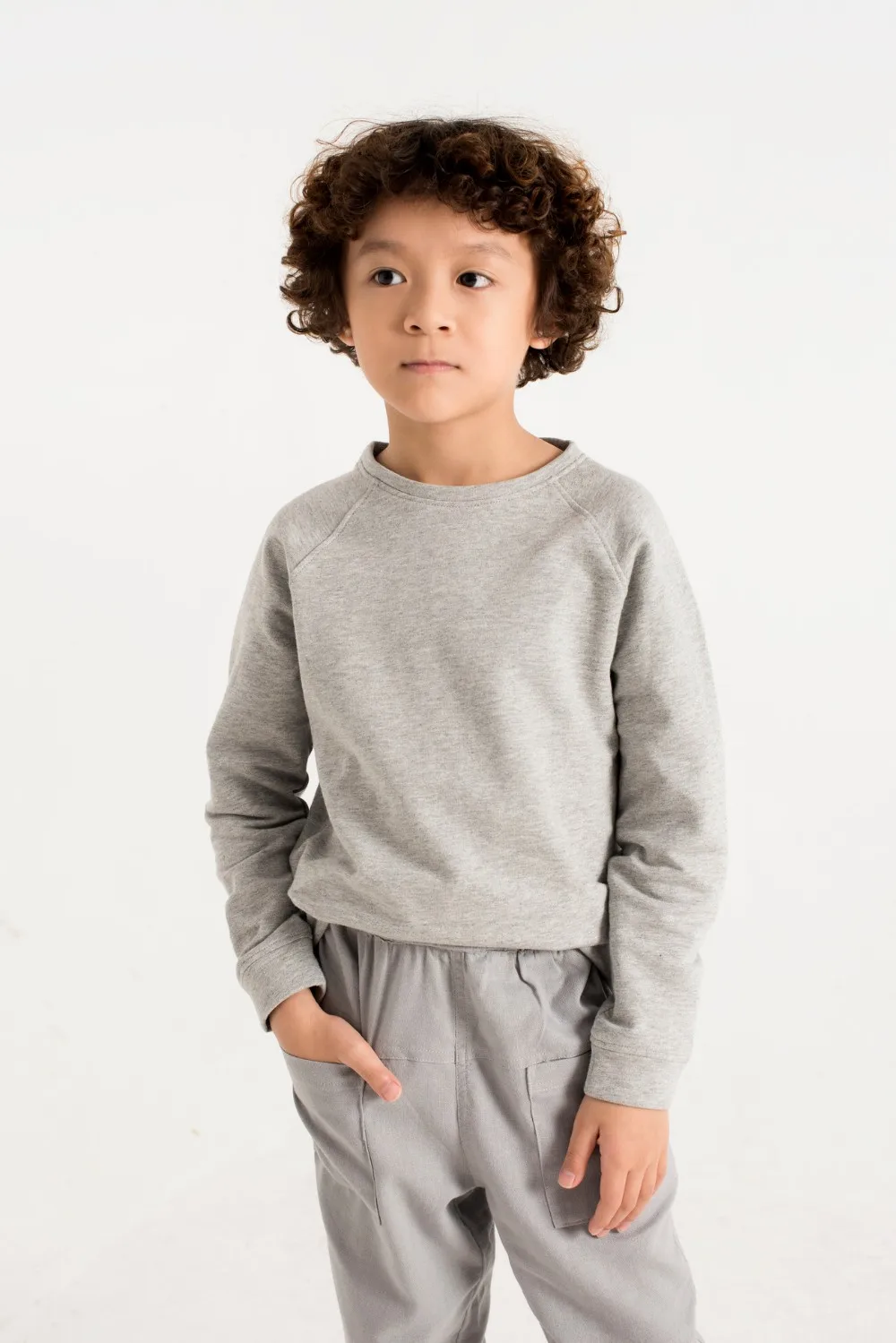  Высококачественный Повседневный Свитшот реглан с длинным рукавом для мальчиков
