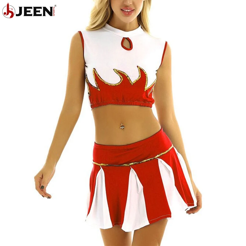 2021 Best Price Cheer Lady Uniforms Professional Sports Team Short Sleeve Cheerleader Uniform