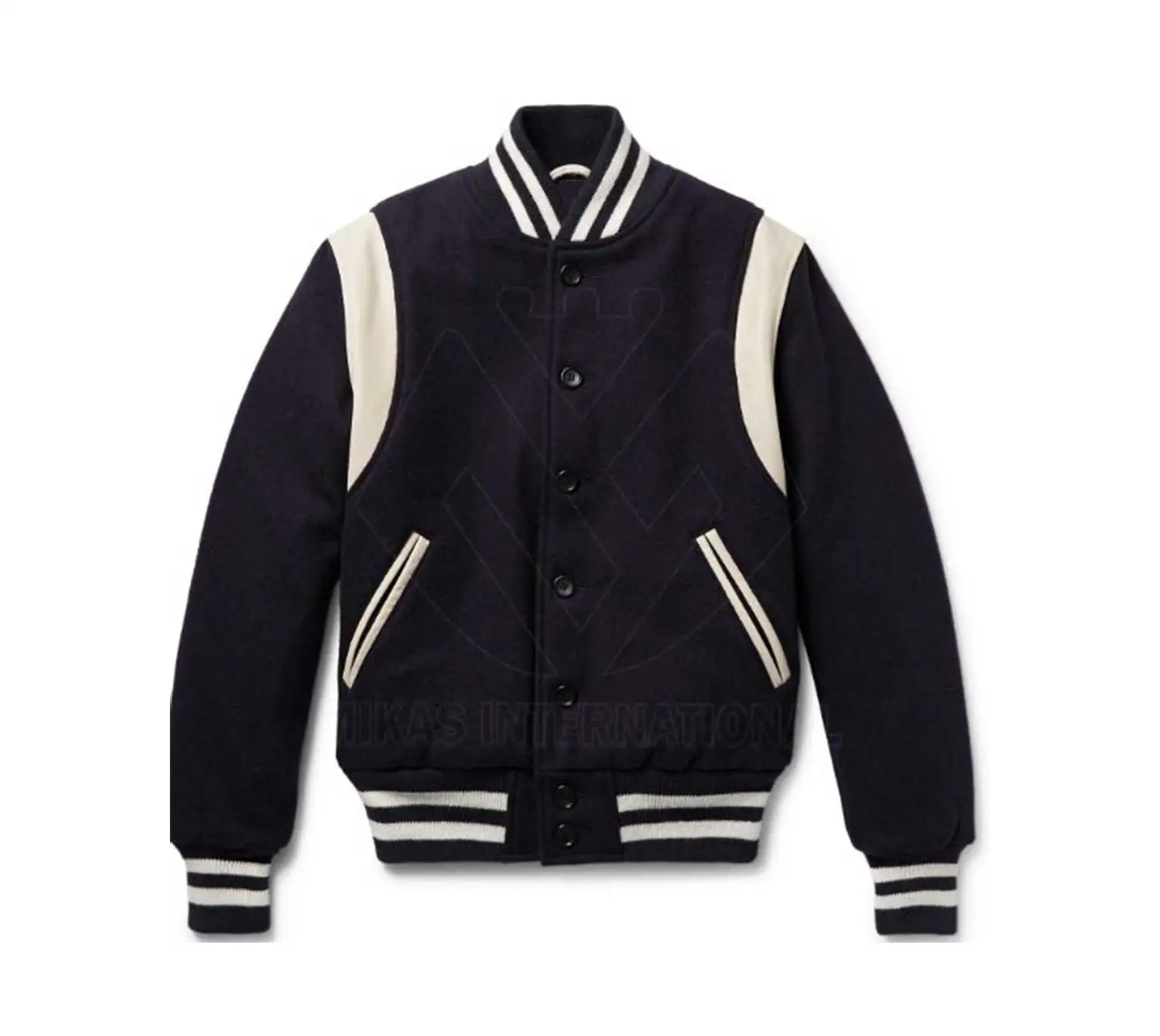 Wholesale Quilted Custom Bomber Baseball Jacket Men