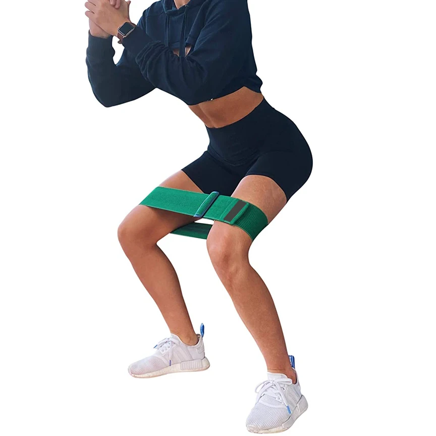  Пользовательские Фитнес-Упражнения Регулируемая окружность бедра сопротивление ремешок с пряжкой