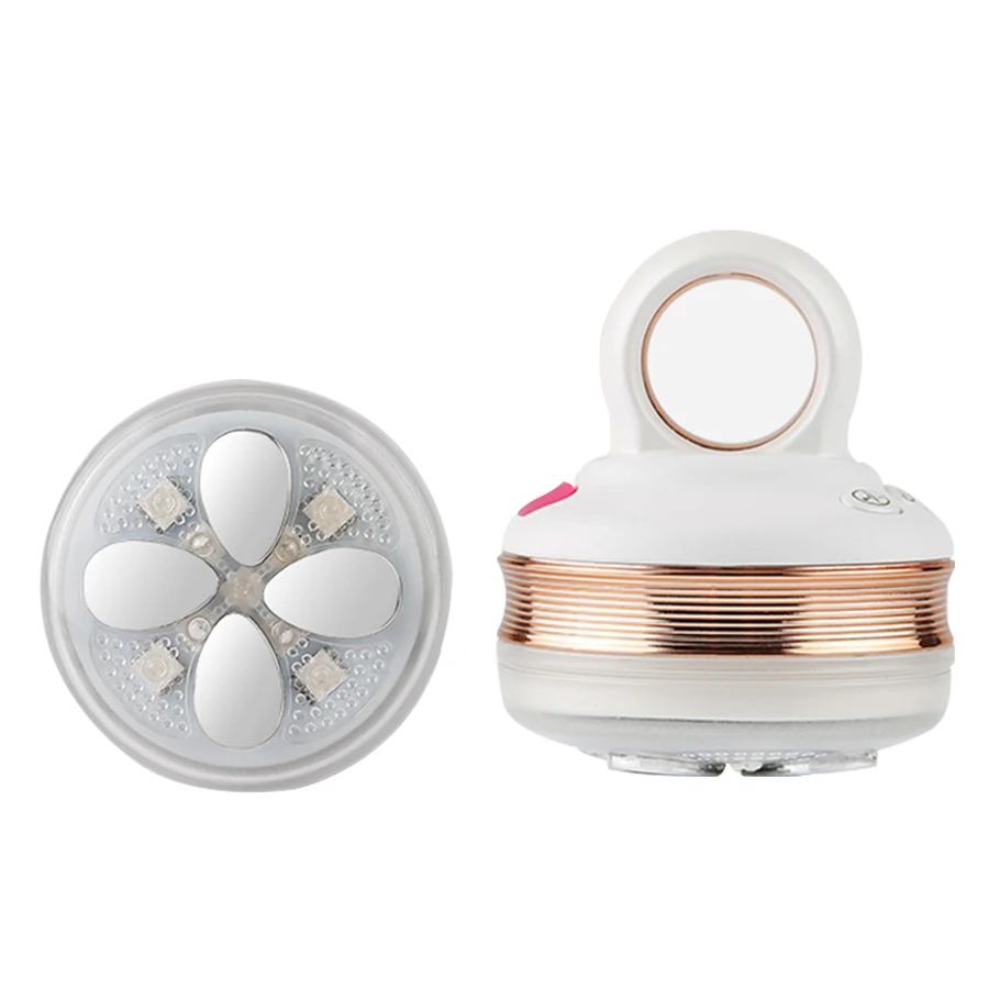 Мини-массажер для подтяжки кожи со светодиодной подсветкой аппарат фотонной терапии удаления морщин и лифтинга лица