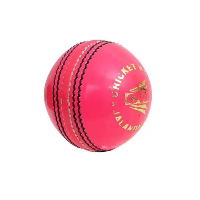 promotional cricket pink leather day night match ball hard without hole new mini ball