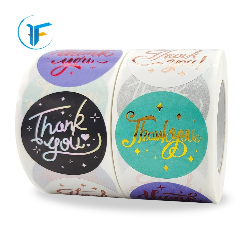 Cheap Price round pink labels Thank you for supporting my small business