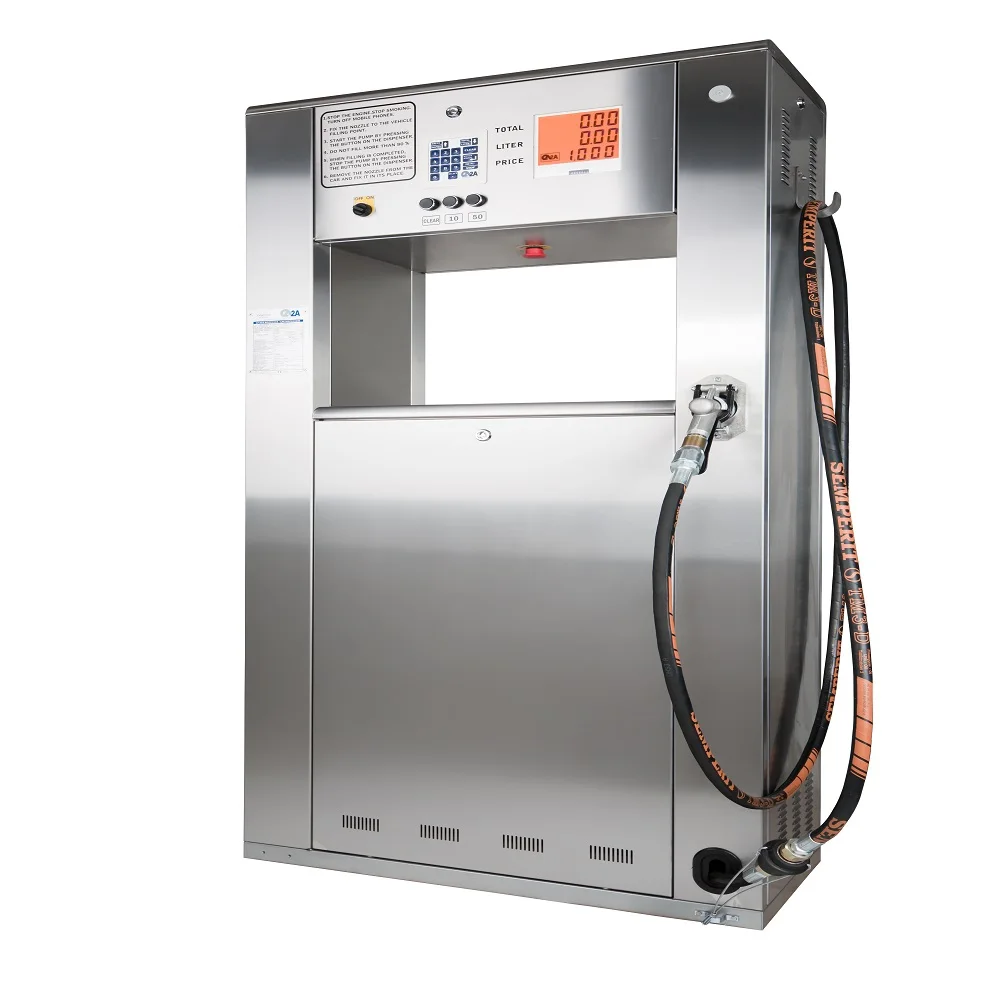 2A lpg Dispenser Punto TWO ACME type nozzle with primameter galvanized DKP case Best quality for lpg glp and fuel station