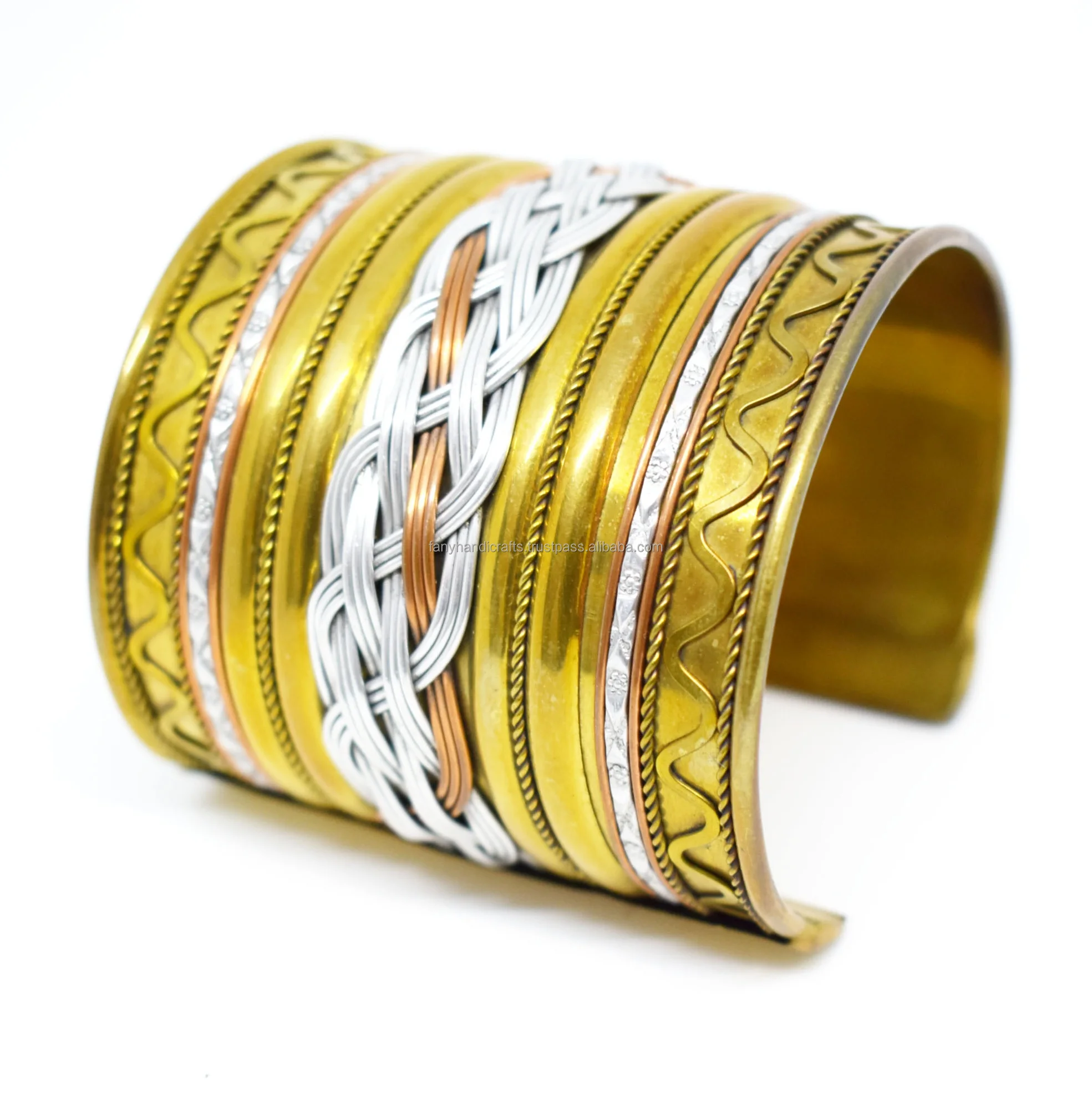 Wedding bracelets bridal bangle three colors optional statement bangle Filigree cuff bangle bracelet