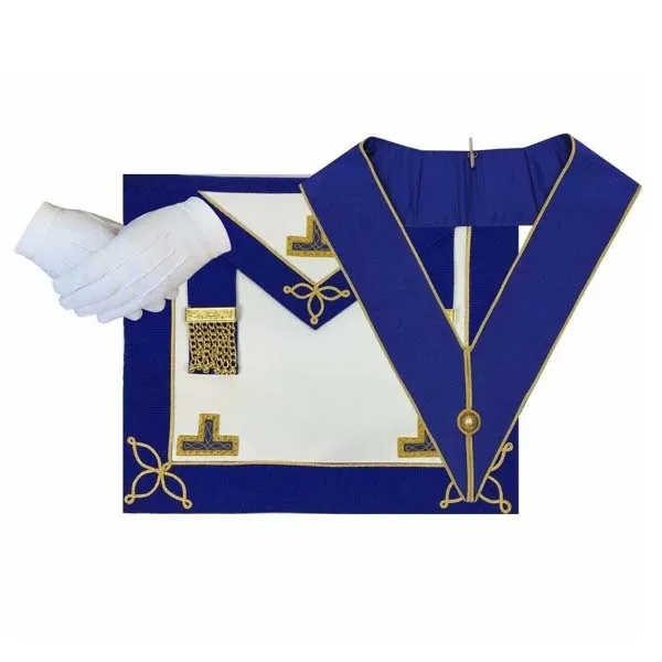 Masonic Regalia CRAFT провинция неодевающийся фартук и ошейник упаковка овечьи ошейники драгоценности воротник мягкие/жесткие