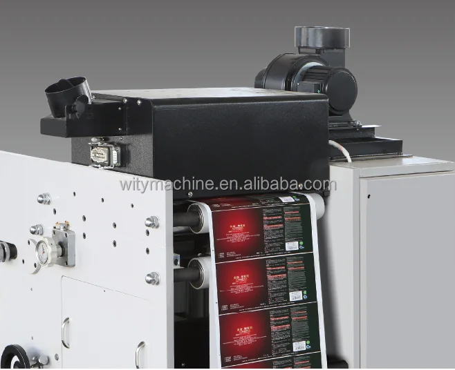 Narrow Web Label Flexo Printing Machine WIth Three Die Cutting Stations
