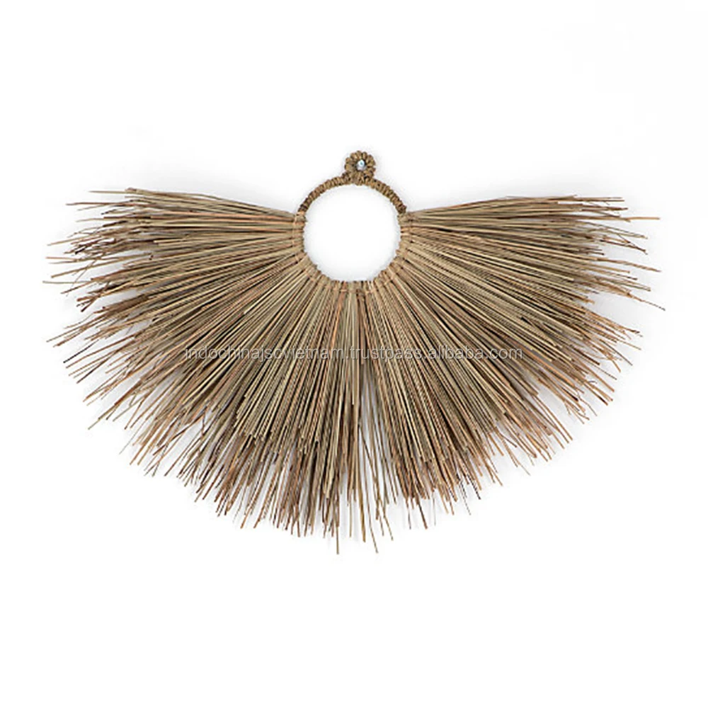 Hand Woven Seagrass Wall Art Hanging Decor Set Of 3 For Home Decoration Made In Vietnam