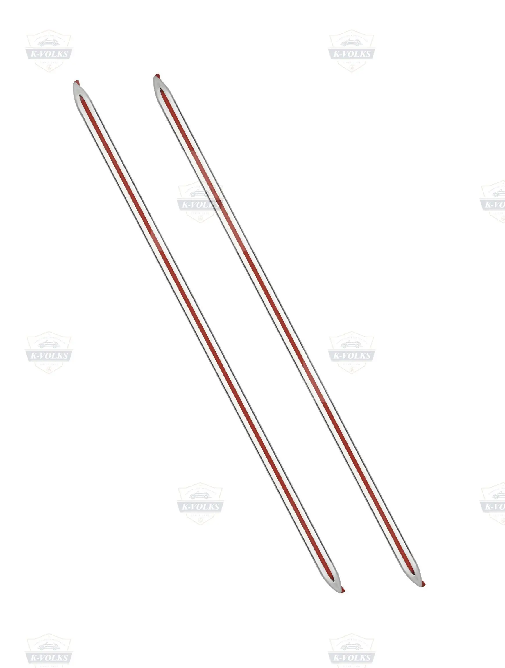 Deluxe Rocker Sill Trims совместимый с автобусным Splitscreen VW Type 2 1955-1967 алюминий полным покрытием