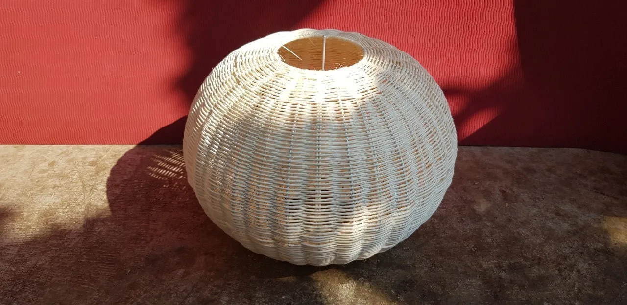80 (lm/w) Lamp Luminous Efficiency Warm White Emitting Color Bamboo Lamp Wicker Rattan Export From Vietnam