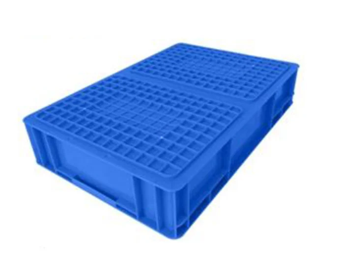 Custom Logo Solid Industrial Crates Hard Plastic Boxes PP Short Storage Containers Plastic Packaging Containers