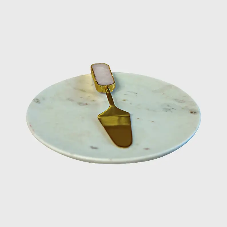 Antique Design Gold Plated Cake Pie Server Set Top Quality Gold Color Cake Set Muffin Cutlery Server Kitchen And Dining Ware