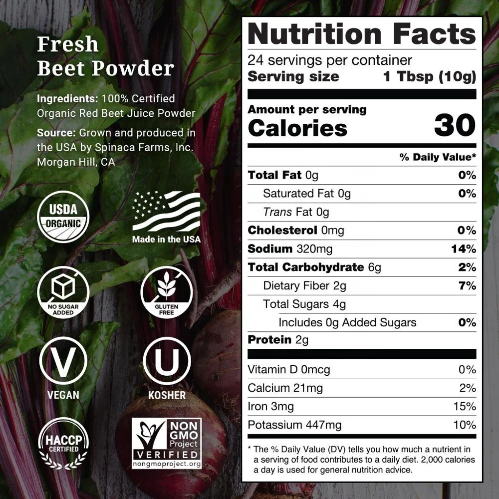
Fresh Beet Root Powder By Spinaca Farms No Additives Or Preservatives Fillers Free Non Gmo 
