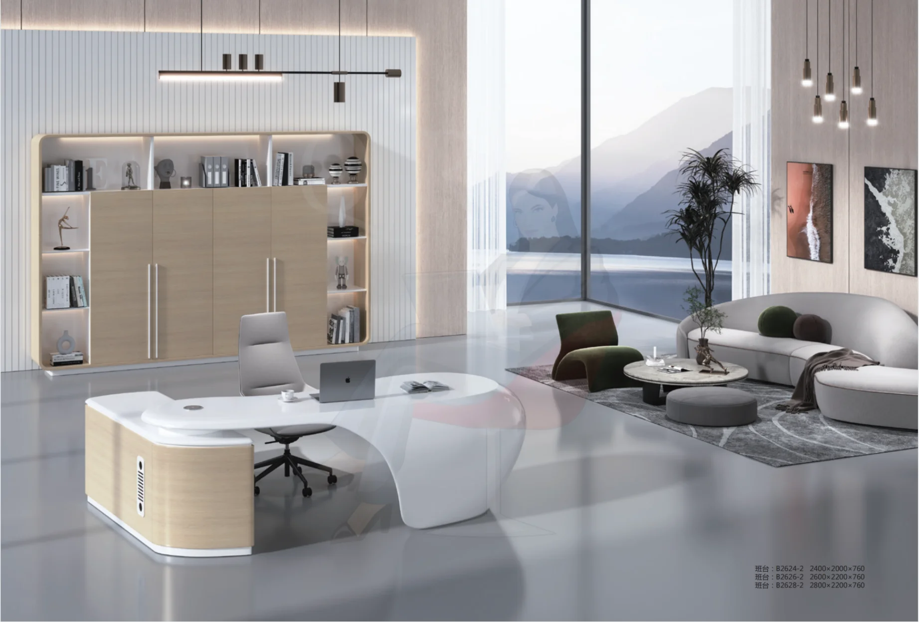 High Quality Luxury Muebles De Madera Oficina Modernos Royal Presidential Office Furniture Long Office Table