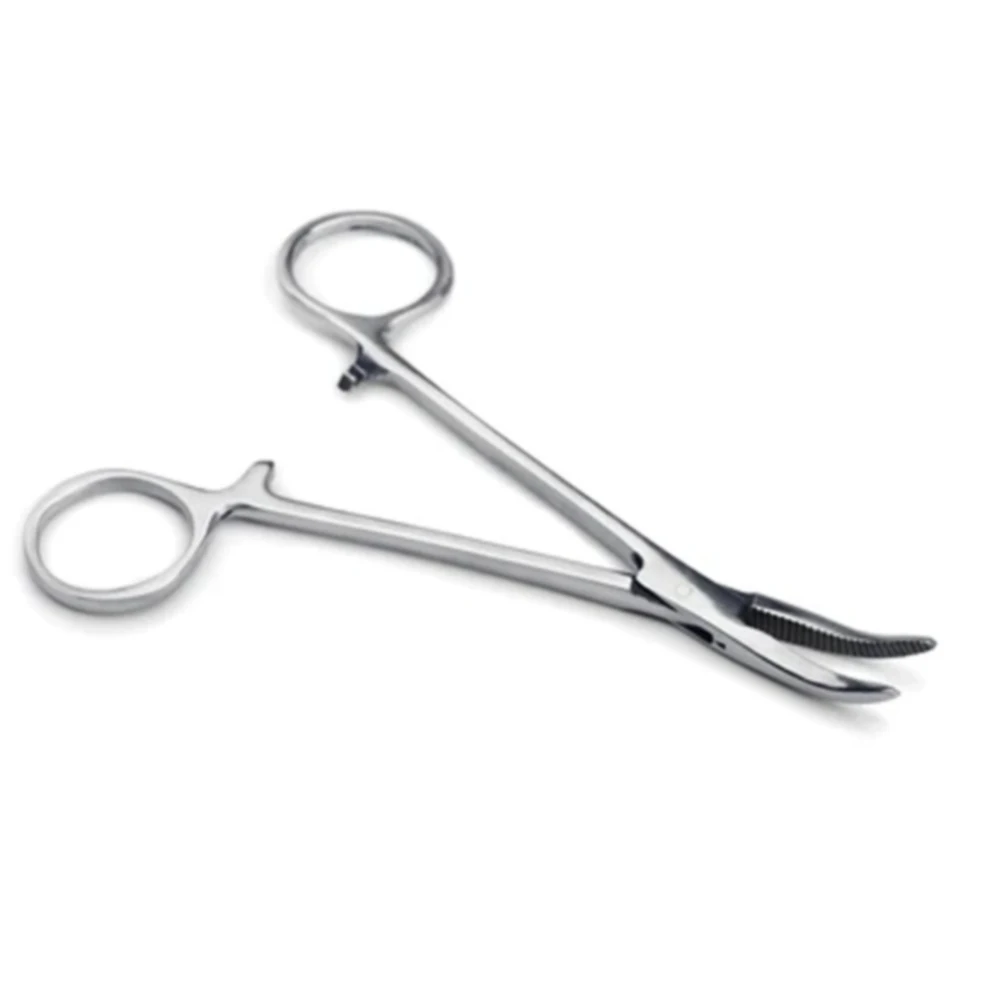 Щипцы для комаров изогнутые хирургические щипцы из нержавеющей стали